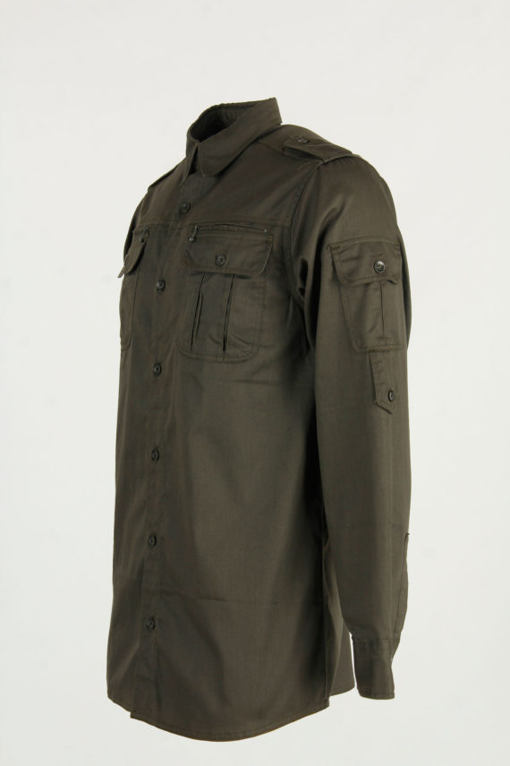 camicia verde cotone