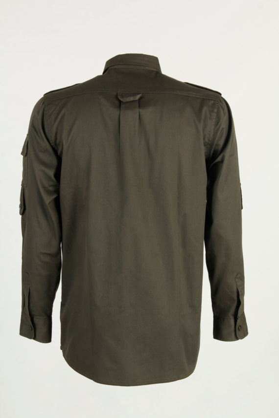 camicia verde cotone