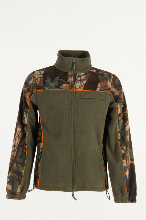 Felpa bicolore da caccia in pile