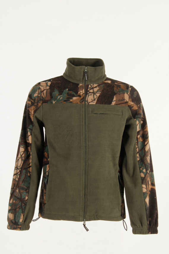 Felpa bicolore da caccia in pile