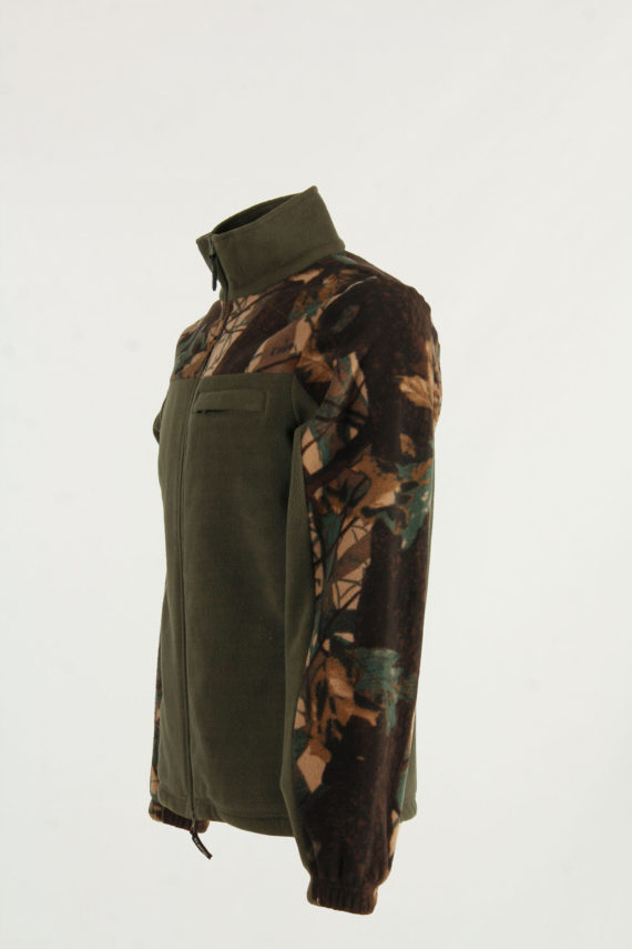 Felpa bicolore da caccia in pile