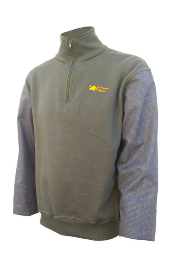 Maglia Supreme mezza zip con maniche in kevlar